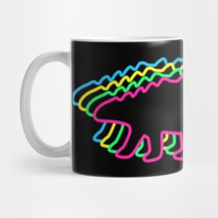 Ankylosaurus 80s Neon Mug